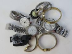 A quantity of assorted wrist watches inc Sekonda, Acctim, Timex, etc.