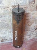 A WWII German Munition transit case, dated 1938, made from hard board, the locking mechanism works.