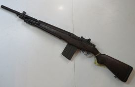 A deactivated Italian Beretta BM-59 7.62 NATO calibre rifle, with sling.