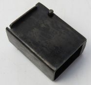 A German WWII MP40 magazine adapter to convert PPSH 41 Russian SMG to accept MP40 Magazines.