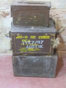 A British 7.62 ammo tin and unit signalling V.F.No.