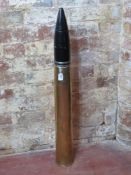 An inert Russian 88mm shell, the projectile has been repainted, Approx. 91cm tall.
