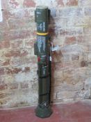 A deactivated ILAW 84mm light anti tank weapon, with moving front grip, shoulder rest,