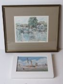 Signed limited edition print Philip Martin, Boulters Lock Maidenhead, No 41/850.