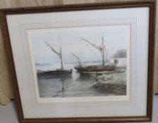 Limited Edition signed print by Michael James Chaplin N.D.D. R.E. 'Evening on Milton Creek', no.