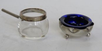 Two HM silver condiments.