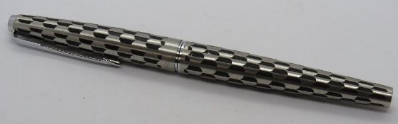 A Parker '45' Harlequin fountain pen, black shield.
