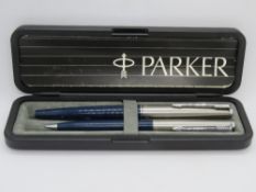 A Parker '45' Classic fountain pen and p