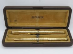 A Parker 'Golden Falcon' fountain pen an