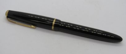 A Parker Slimfold fountain pen with 14ct