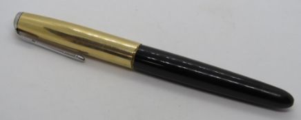 A Parker '51' fountain pen, black with r