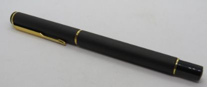 A Parker '88' fountain pen, matt black,