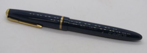 A Parker Slimfold fountain pen with 14ct