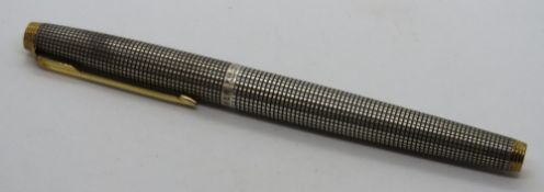 A sterling silver Parker '75' Ciselle fo
