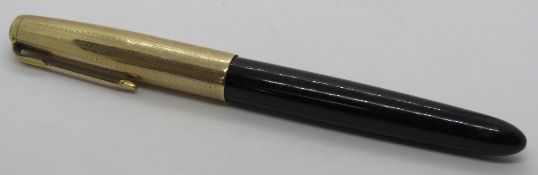 A Parker '51' fountain pen, black with r