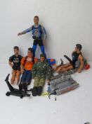 A quantity of c1990s Action Man toys.