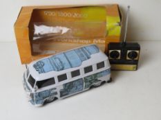 A remote control VW transporter classic bus, box a/f. Untested.