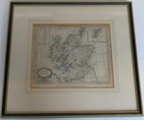 Map of Scotland engraved by J Barlow, 'P