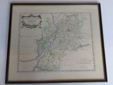 Print; Map of Gloucestershire by Robert