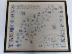 A print of 'The Pettit' memorial map of