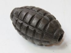 A WWI French F1 grenade.