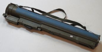 A deactivated M72 LAW 66mm training Rocket Launcher.