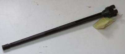 A deactivated MG53 spare barrel, with certificate.