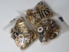 A large quantity of Soviet badges.