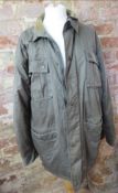 A 100% cotton coat having corduroy colla