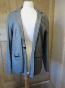 An English made grey leather coat.