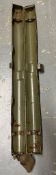 A WWII German MG34 spare barrel case, wi