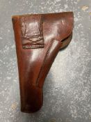 A leather WWII German Browning high powe