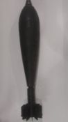 An inert Russina 12cm mortar shell.