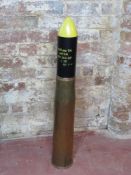 An inert 105mm TK Hesh shell with a Pzk