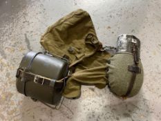 A reproduction WWII German water bottle,