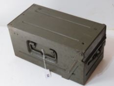 A WWII ZB37 belt loader in transit tin.