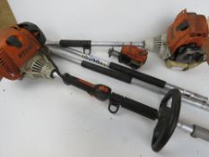 A quantity of Stihl petrol strimmer body parts.