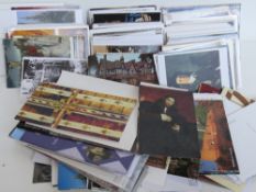 A large quantity of postcards, approx 400 items.