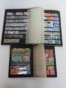 A quantity of assorted 20thC stamps within two albums.