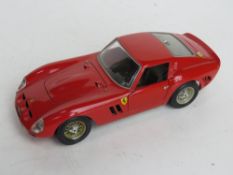 A Burago Ferrari GTO (1962) 1/18 scale.