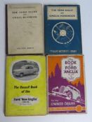 Four Ford Eight and Ford Anglia handbooks including The Book of the Ford Anglia by Ellison Hawks,