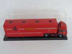 A scale model Ferrari lorry, a/f.