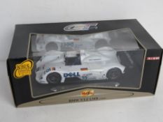 A Maisto BMW V12 LMR (1999) 1:18 scale model.