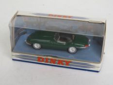 A Dinky Collection 1968 Jaguar E Type Mk1 1/2 in green, original box.