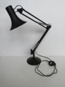 A black anglepoise type lamp Disclaimer - all items in this sale are sold as untested without