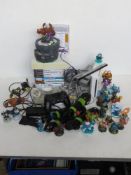 A quantity of assorted Wii and PS2 games accessories including two consoles and a collection of