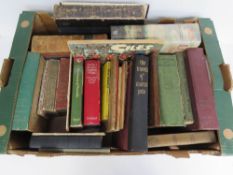 A quantity of vintage books including The Earth by Higgins, Proven Remedies by JH Oliver,