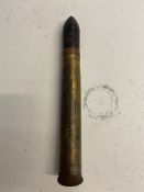 An inert WWII German 3.7cm PAK round, dated 1938. This lot will be available to collect in person 48