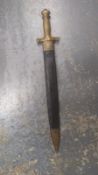A French Model 1816 Artillery short sword. This lot will be available to collect in person 48