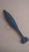 An inert British L67A2 No.162 practice mortar shell. This lot will be available to collect in person